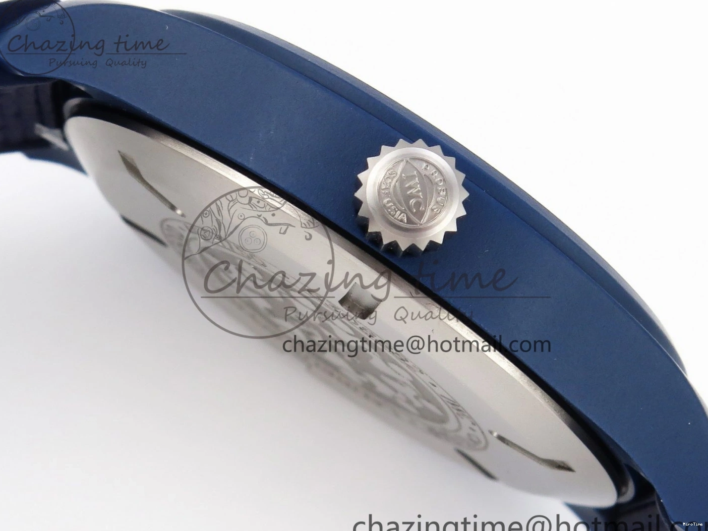 MIROTIME 0418 Original Pilot’s Watch Laureus Blue Ceramic IW328101 ZF 1:1 Best Edition on Blue Nylon Strap A 7027